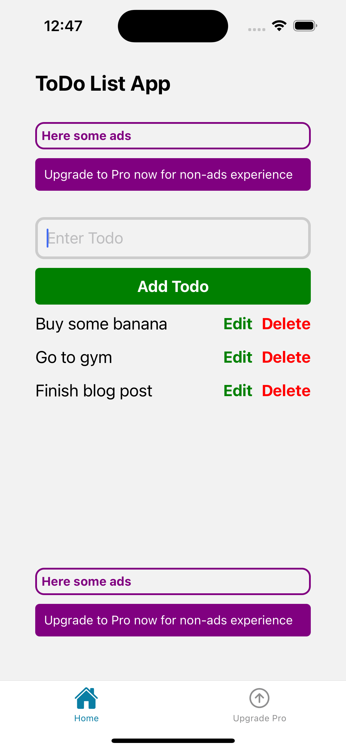 App example screenshot 1